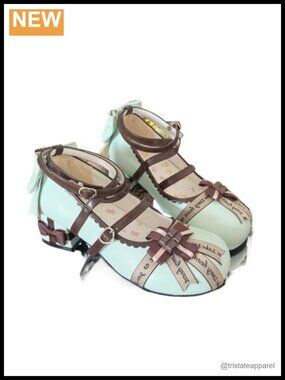 Kawaii Lolita Mary Jane Pumps Block Heel Round Toe Cosplay Shoes